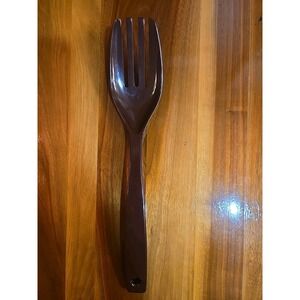 Machi Serving Fork Brown Vintage MC-717 Plastic Melamine Kitchen Utensil